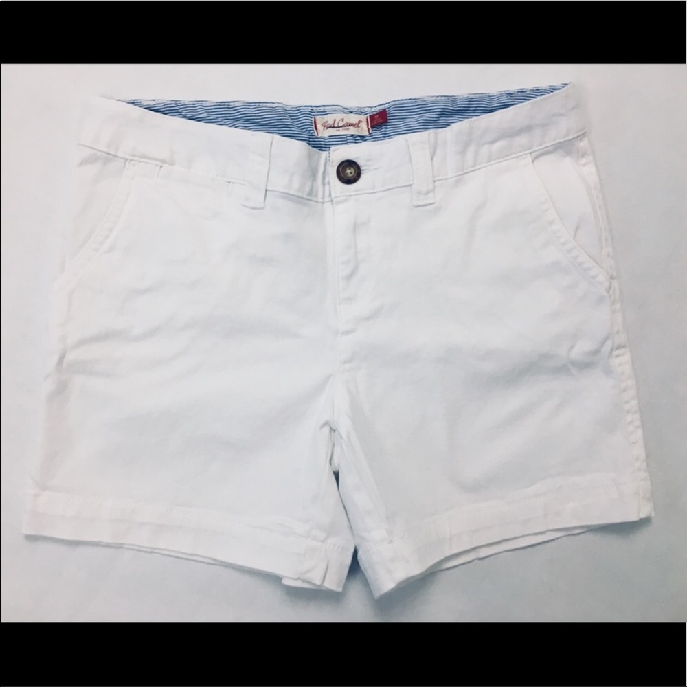 White Red Camel Summer Shorts